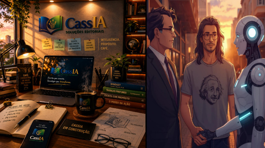 CassIA Soluções Editoriais — escritório criativo com livros e tecnologia